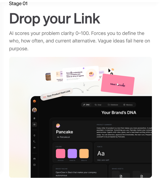 Creator voice, visual identity, and content references assembled in Spira